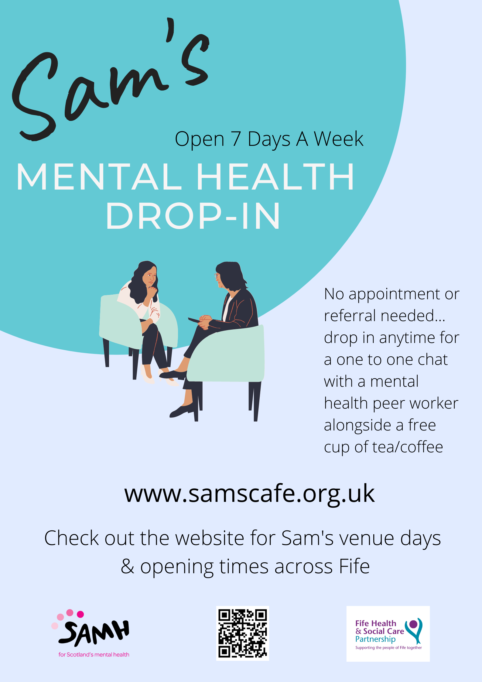 Sam's Mental Health Drop In Full text below